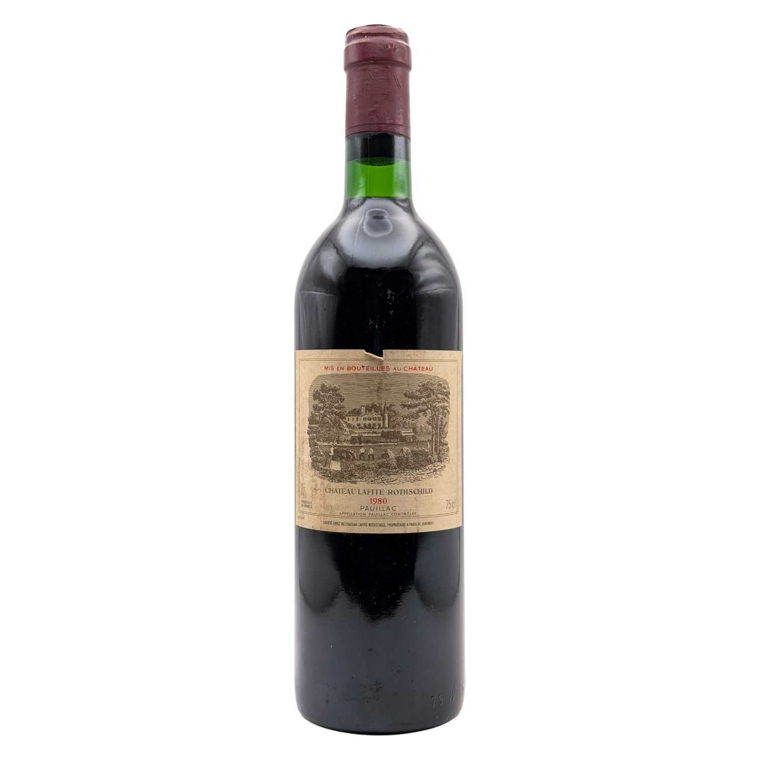 1980 Château Lafite Rothschild Pauillac Premier Grand Cru Classé Bordeaux 750ml bottle