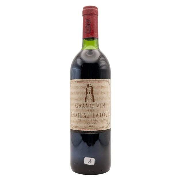 1981 Château Latour Pauillac Premier Grand Cru Classé Bordeaux 750ml bottle