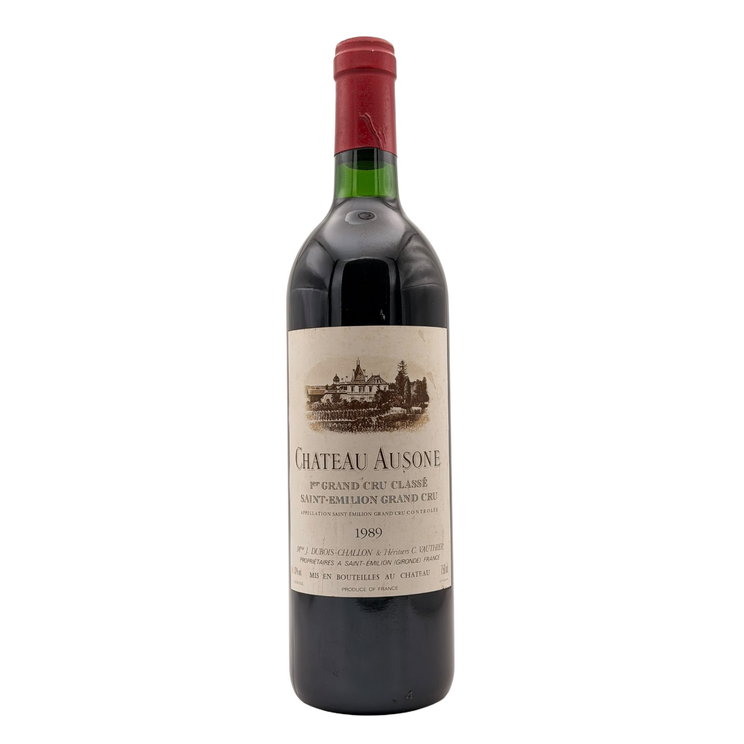 1989 Château Ausone 1989 Château Ausone Saint-Émilion Premier Grand Cru Classé Bordeaux 750ml bottle