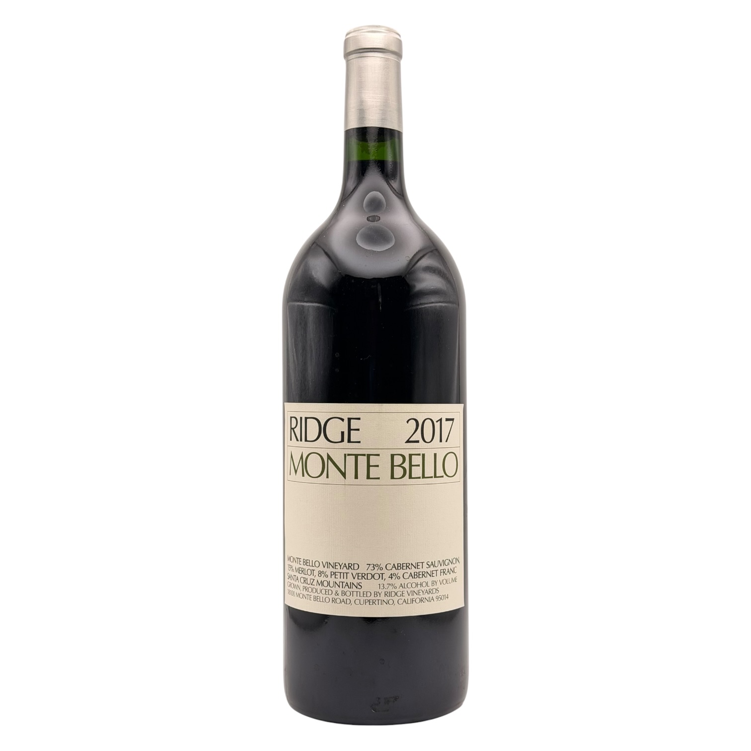 2017 Ridge Monte Bello Santa Cruz Mountains Red Wine 1.5L Magnum bottle