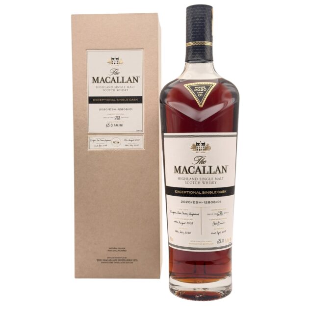 2020 The Macallan Exceptional Single Cask Highland Single Malt Scotch Whisky 750ml with box