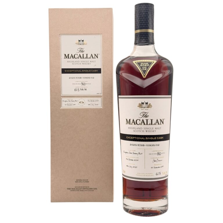 Macallan Exceptional Single Cask Cask 2 2020 ESB 10935 02 European Oak Sherry Butt 750ml with box