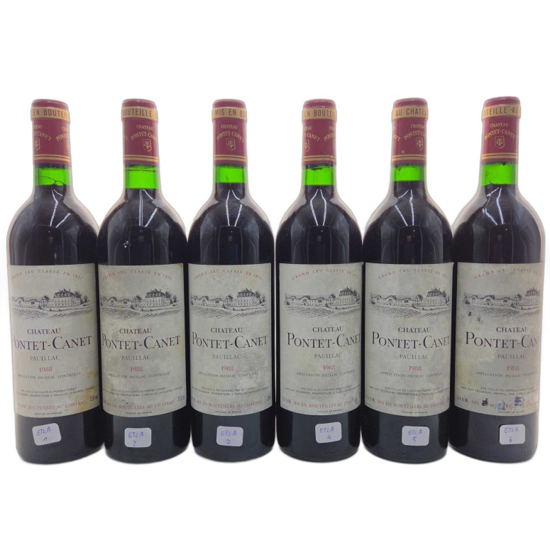 1988_Chateau_Pontet_Canet_Pauillac_Red_750ml 1988 Château Pontet-Canet Pauillac Rouge 750ml - Image 1