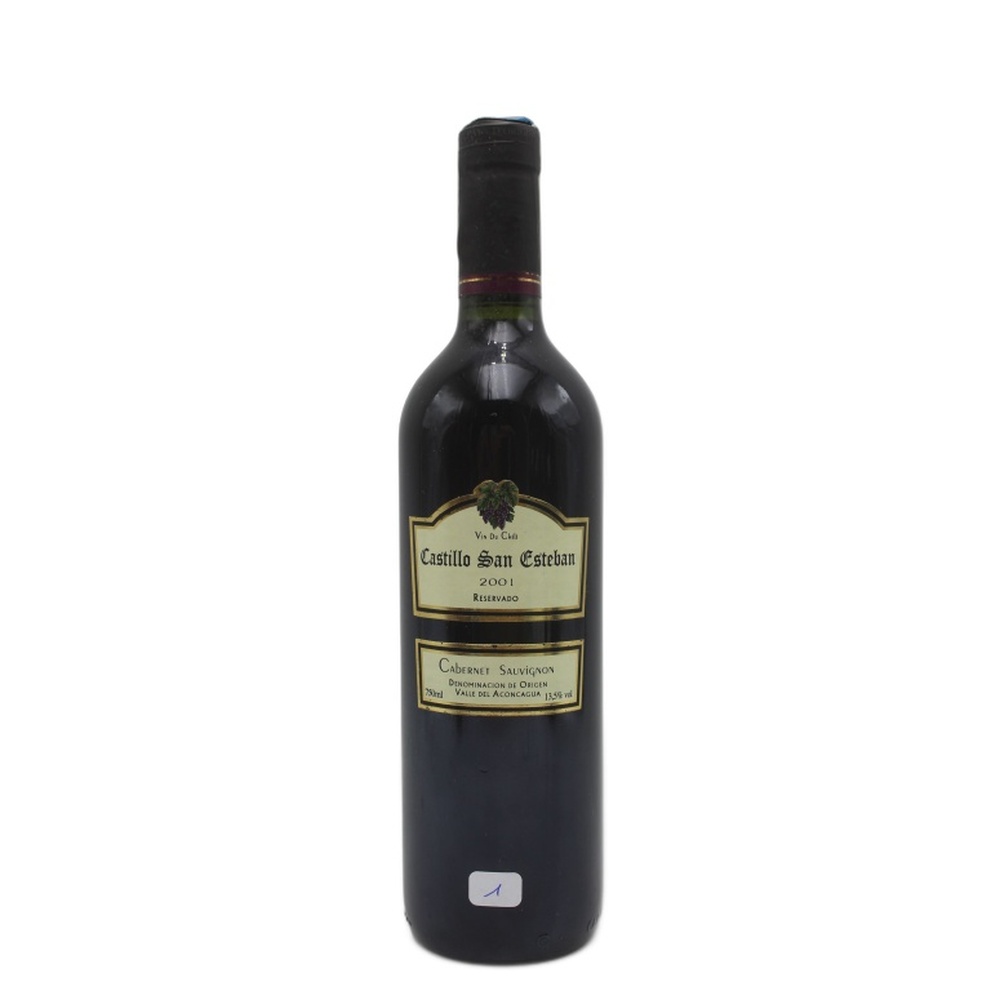 Castillo_San_Esteban_Cabernet_Sauvignon_2001_750ml 2001 Castillo San Esteban Cabernet Sauvignon Rouge 750ml - Image 1