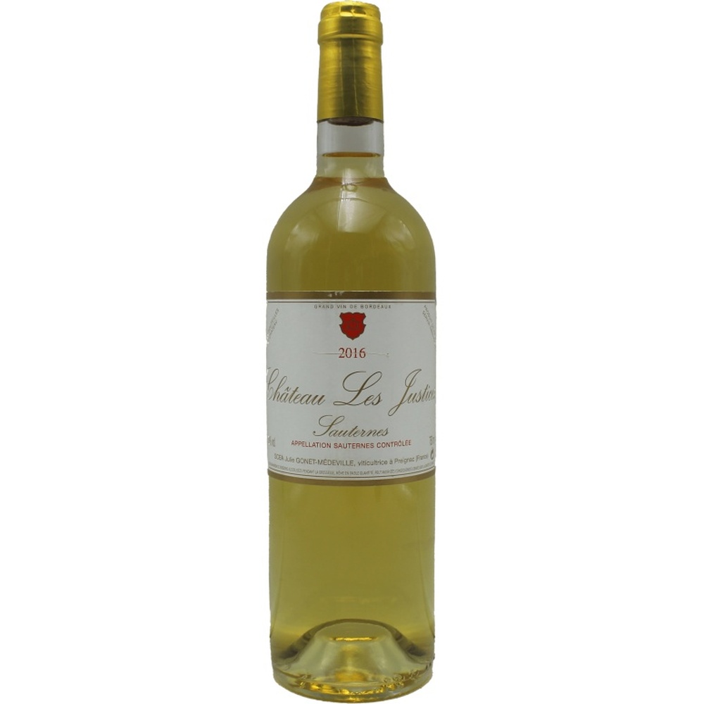 Chateau_Les_Justices_2016_750ml 2016 Château Les Justices Sauternes Blanc 750ml - Image 1