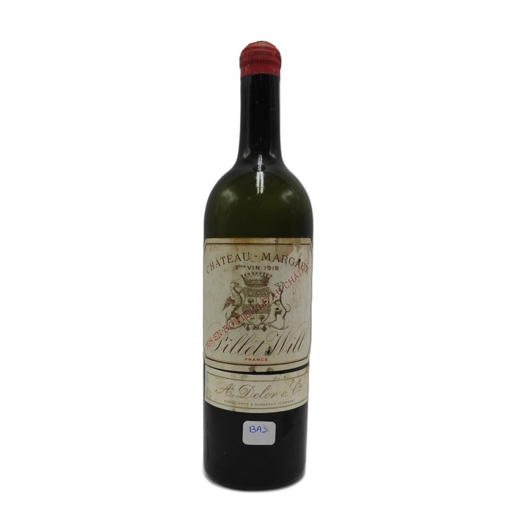 Chateau_Margaux_BAS_1919_750ml 1919 Château Margaux 750ml - Image 1